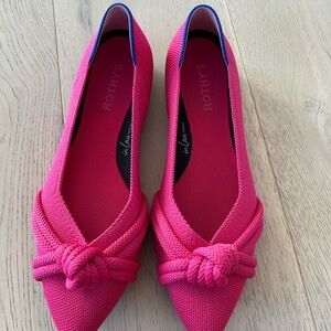 Rothy's Fuchsia Knot Flats